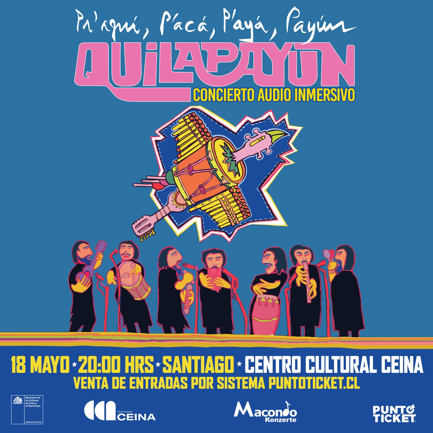 Quilapayún anuncia concierto con audio inmersivo